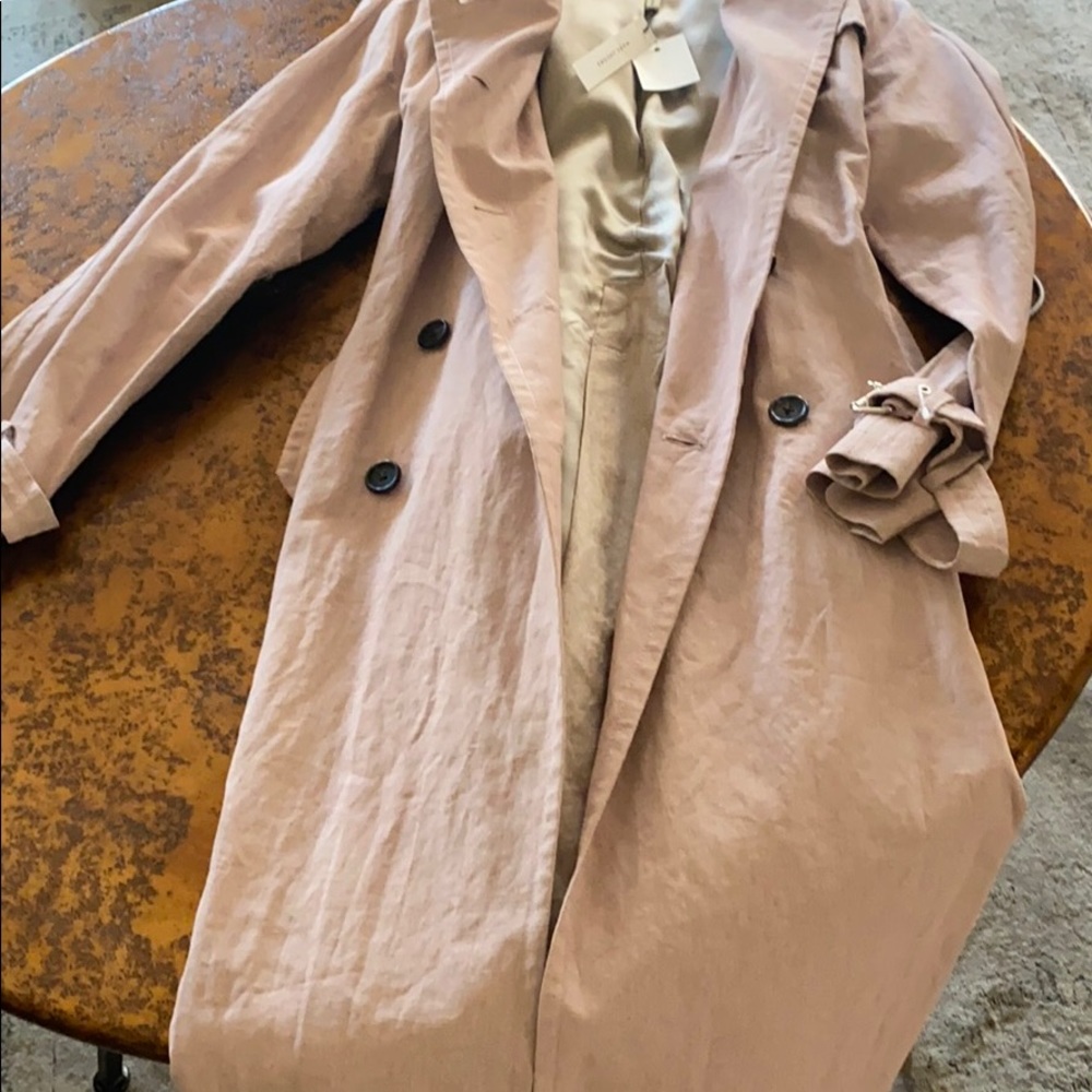 Marc Jacobs NWT cotton trench coat 🧥 lilac 2-4 - Picture 3 of 9
